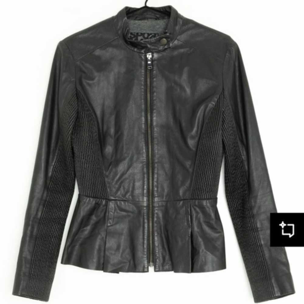 Sportmax Code
Pre-owned
Faux leather jacket - black size Small S D